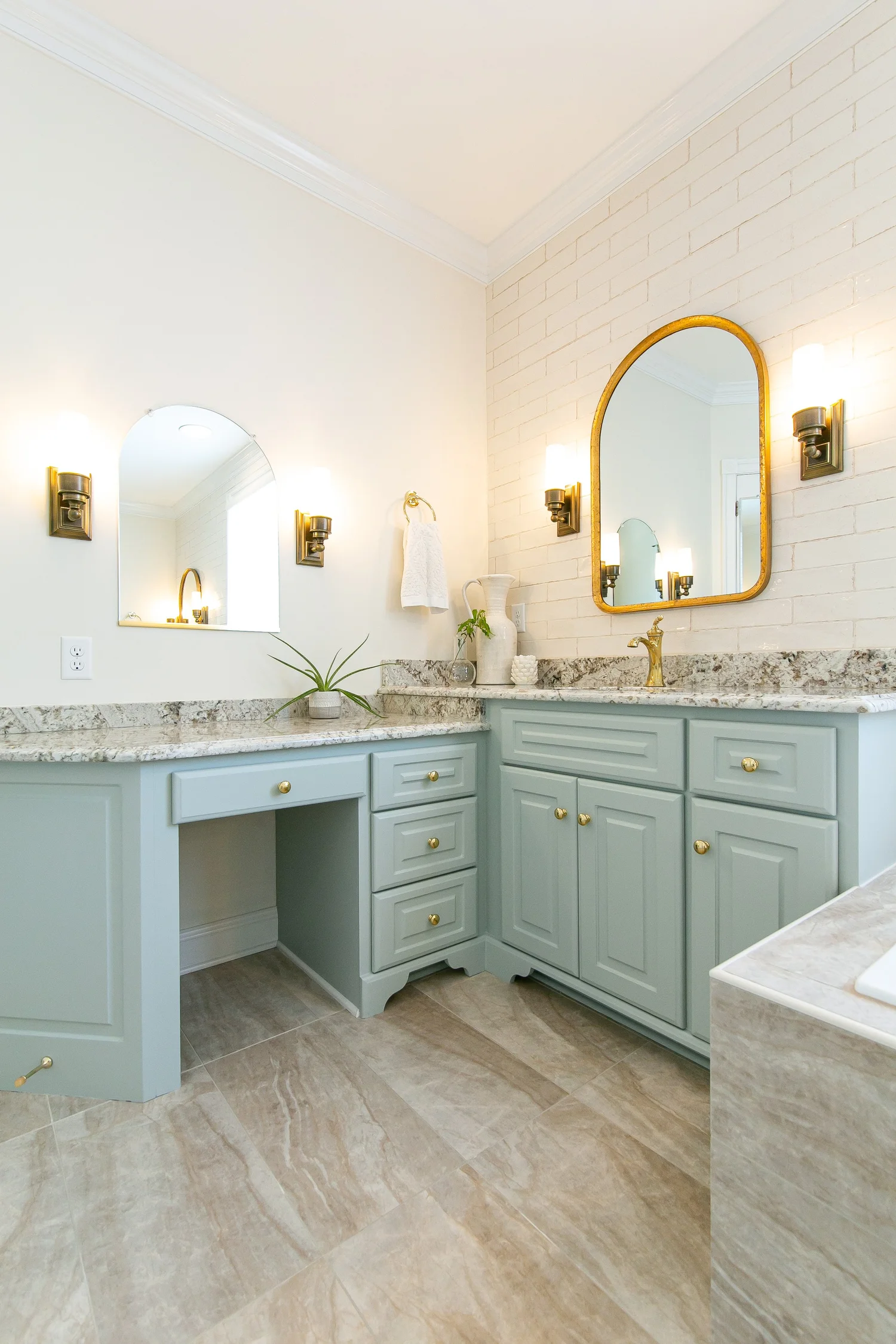 View 14 of the completed bathroom remodel in Ford’s Colony Williamsburg Virginia