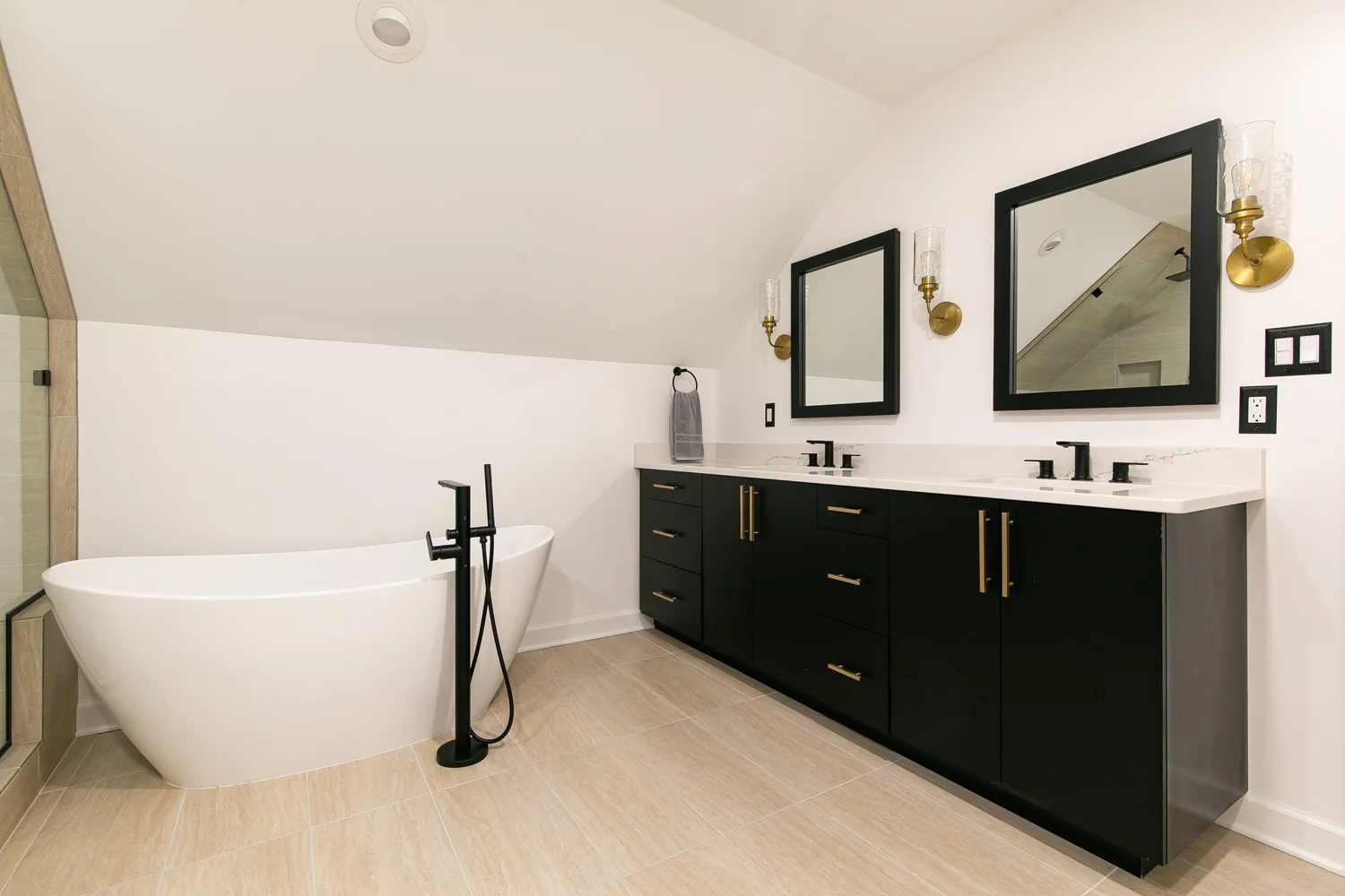 View 13 of the completed bathroom remodel in Kingsmill Williamsburg Virginia
