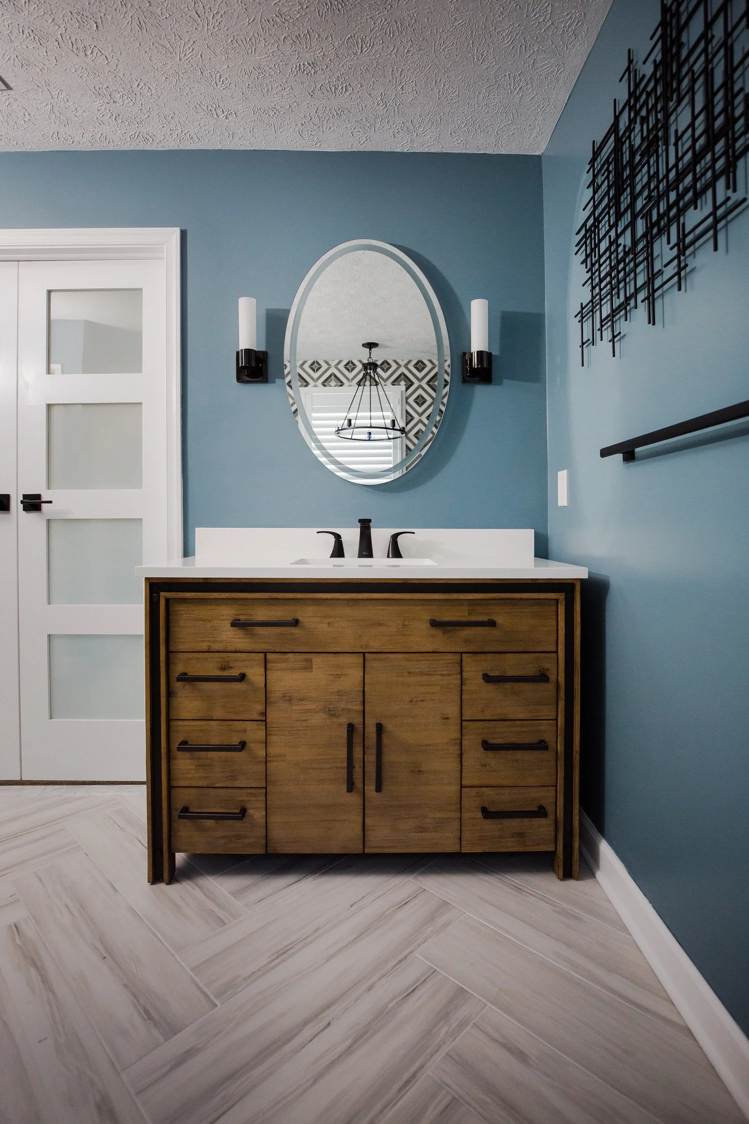 View 2 of the completed bathroom remodel in Kiln Creek Newport News Virginia