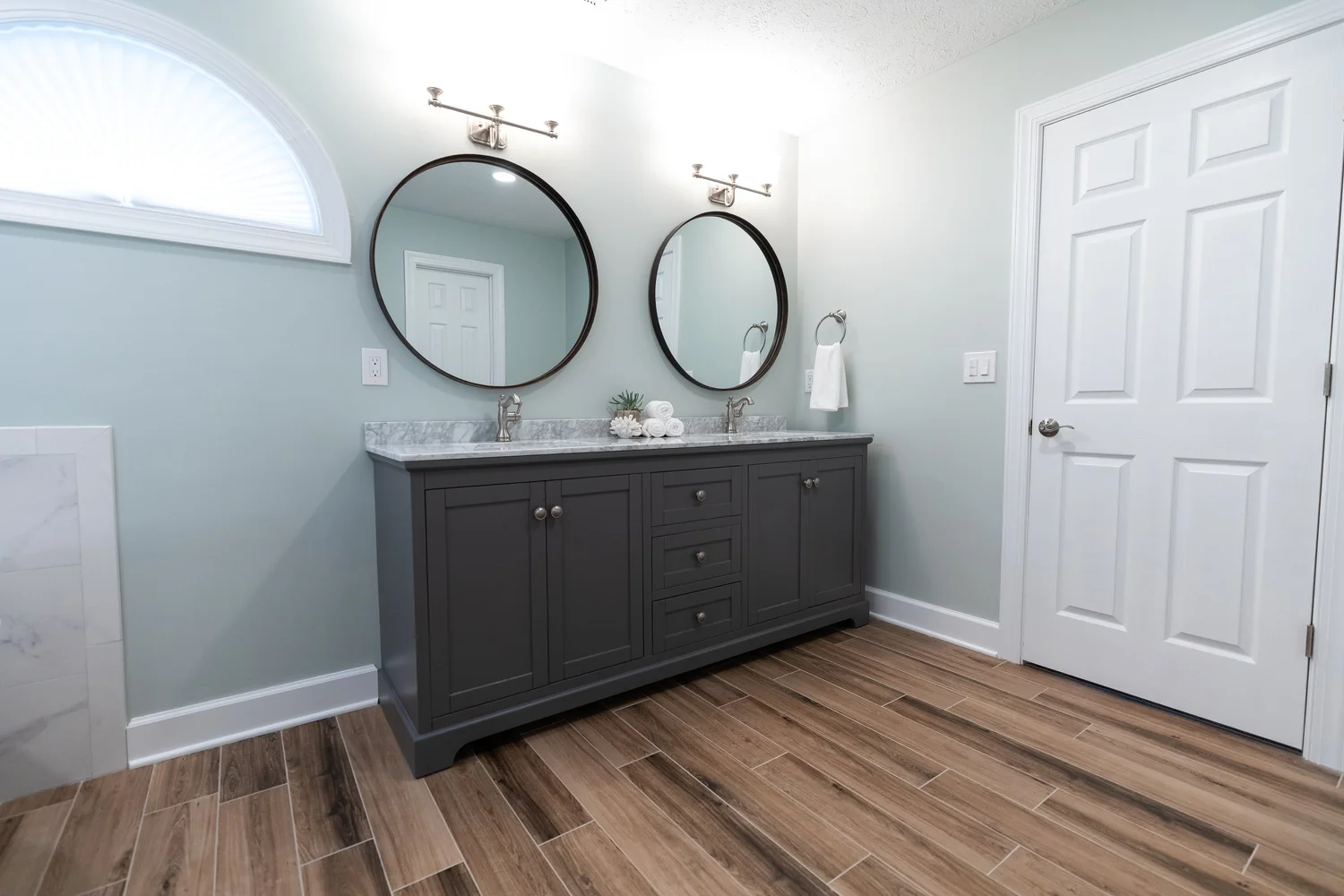 View 15 of the completed bathroom remodel in Kiln Creek Yorktown Virginia