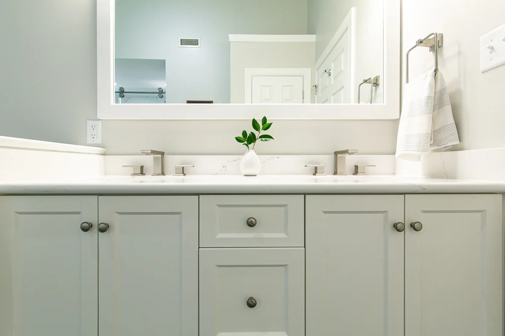 Completed bathroom remodel in Powhatan Williamsburg Virginia