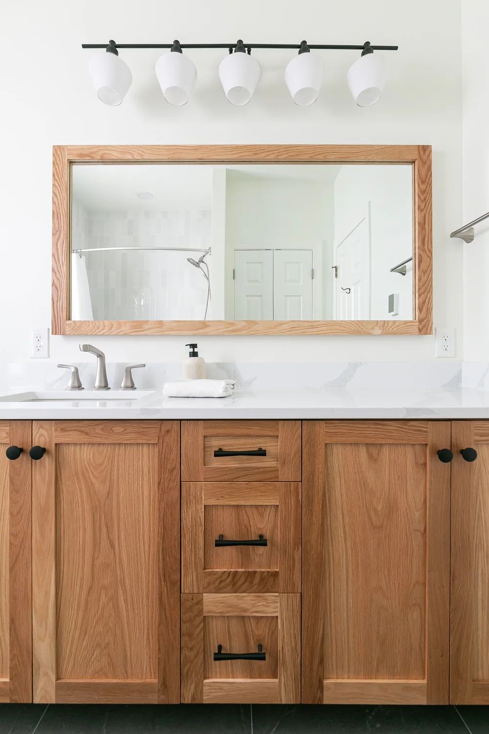 Completed bathroom remodel in Holly Grove Williamsburg Virginia