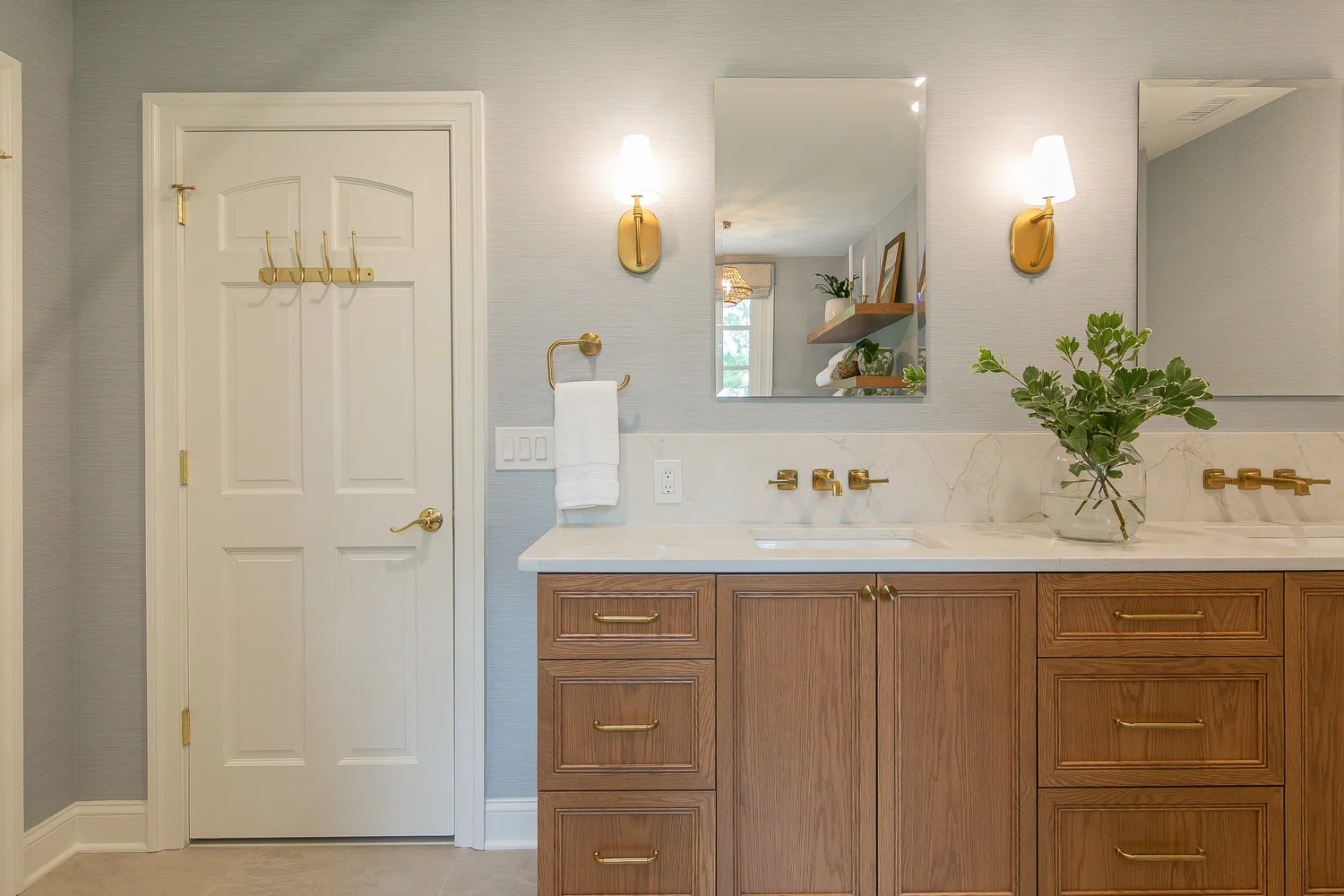 View 6 of the completed bathroom remodel in Ford’s Colony Williamsburg Virginia