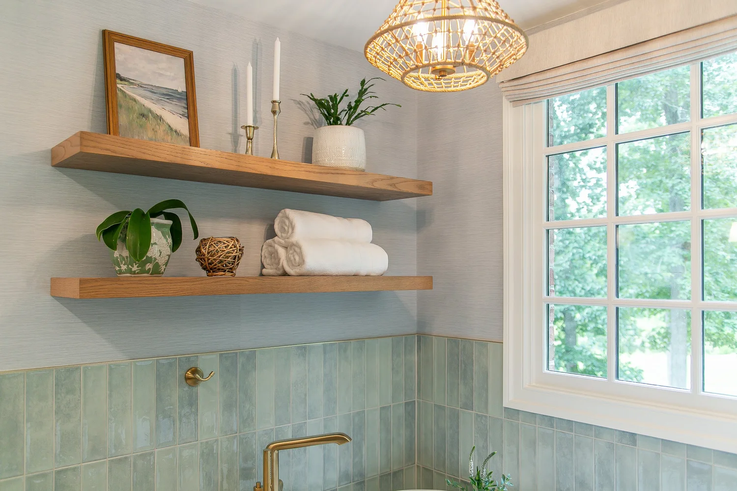 View 13 of the completed bathroom remodel in Ford’s Colony Williamsburg Virginia