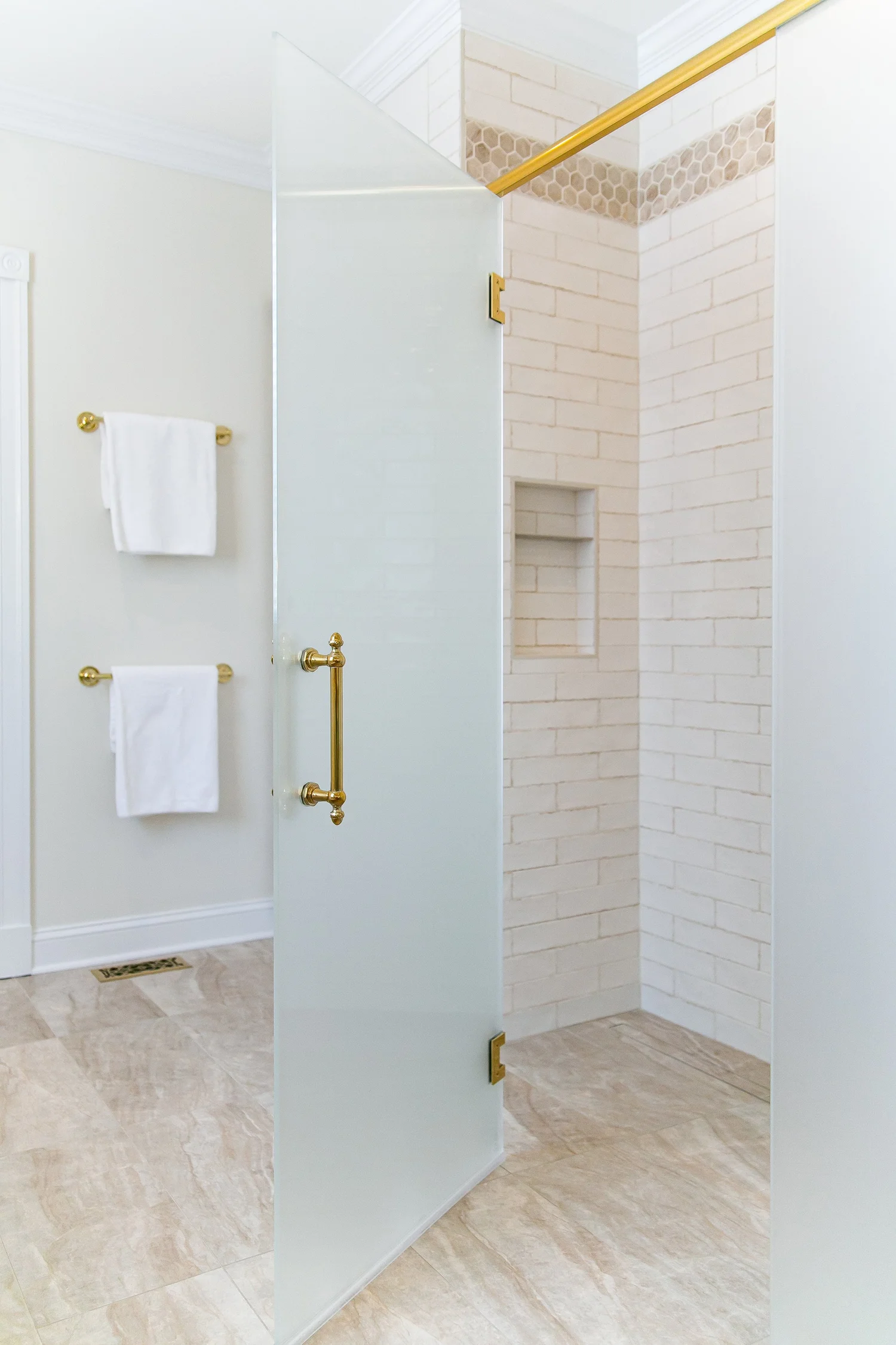 View 9 of the completed bathroom remodel in Ford’s Colony Williamsburg Virginia
