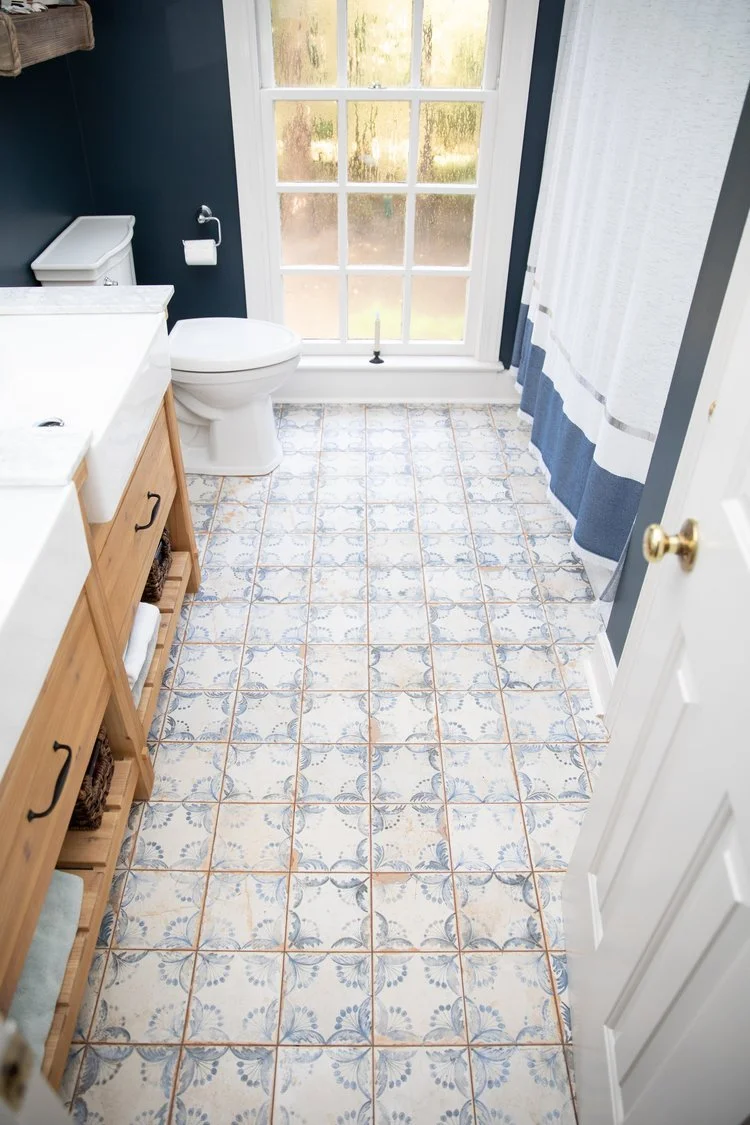 View 5 of the completed bathroom remodel in Queenslake Williamsburg Virginia