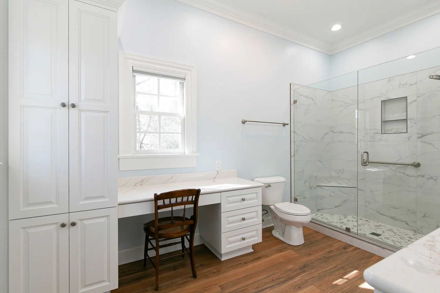 View 12 of the completed bathroom remodel in The Cove Williamsburg Virginia