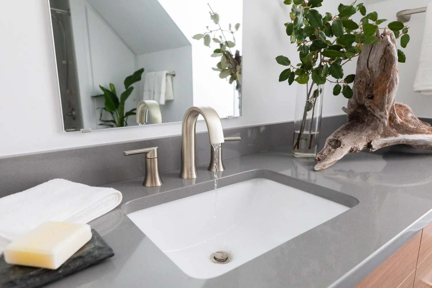 View 9 of the completed bathroom remodel in Queenslake Yorktown Virginia