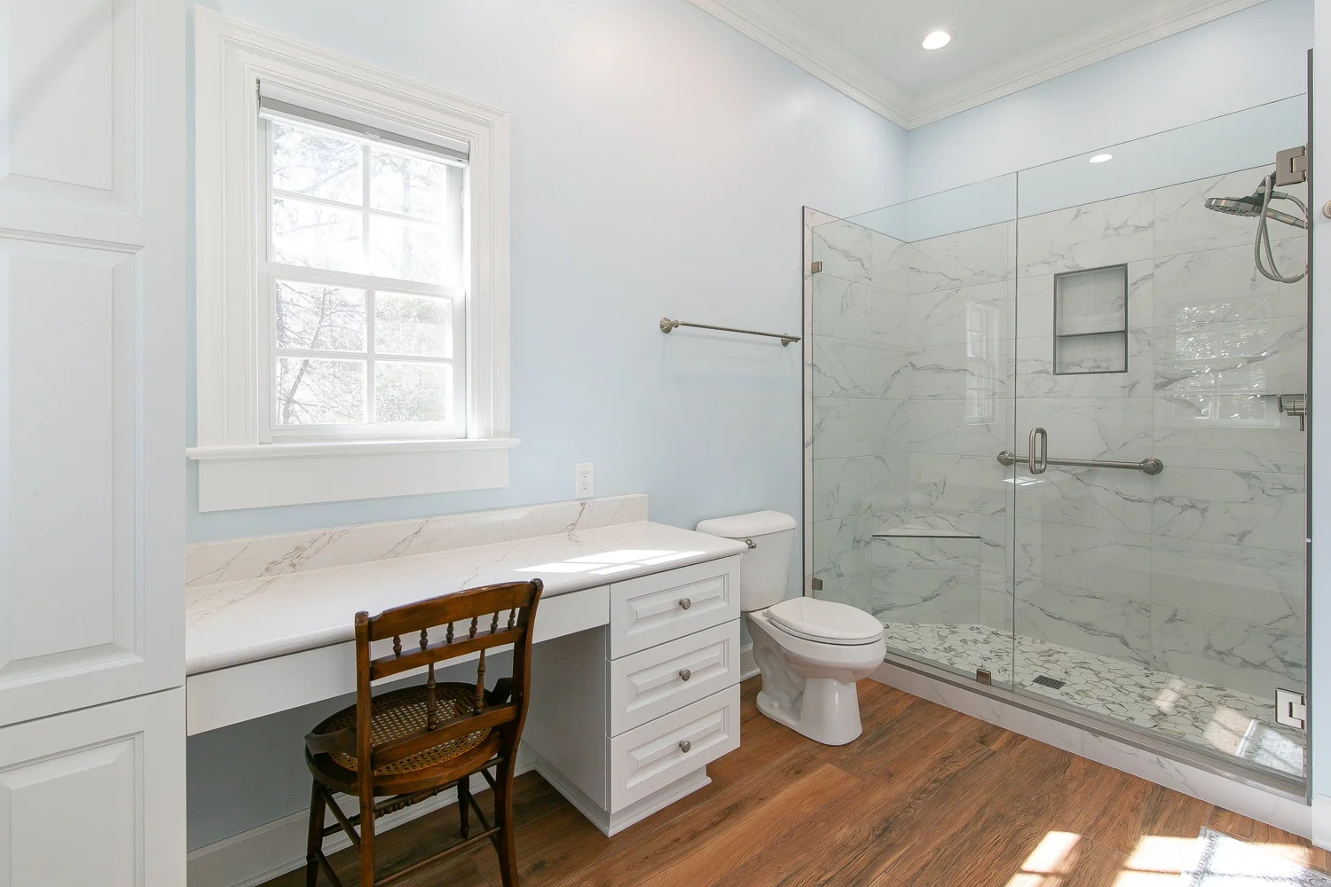 View 13 of the completed bathroom remodel in The Cove Williamsburg Virginia