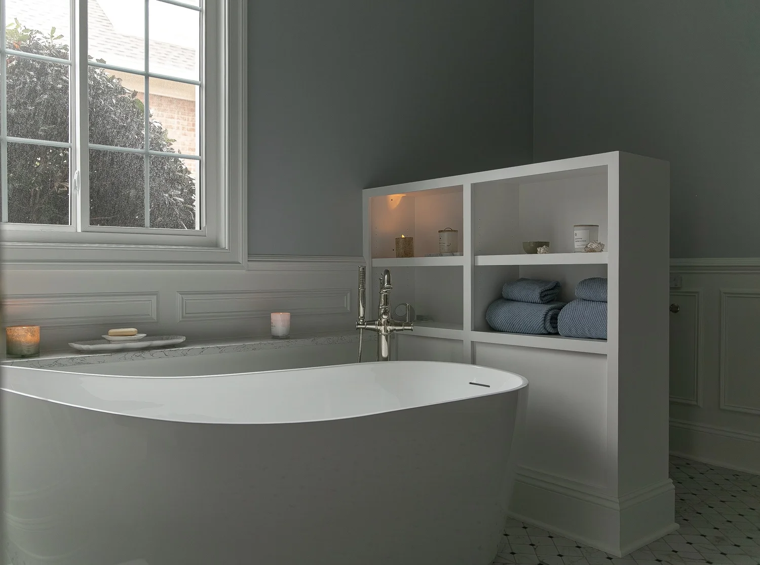 View 15 of the completed bathroom remodel in Ford’s Colony Williamsburg Virginia