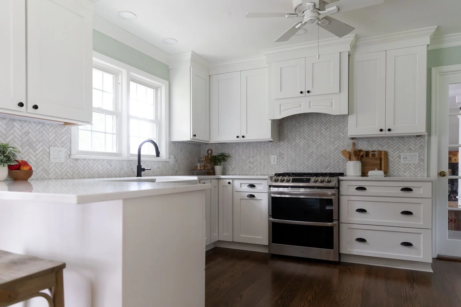 View 8 of the completed kitchen remodel in Poquoson Virginia