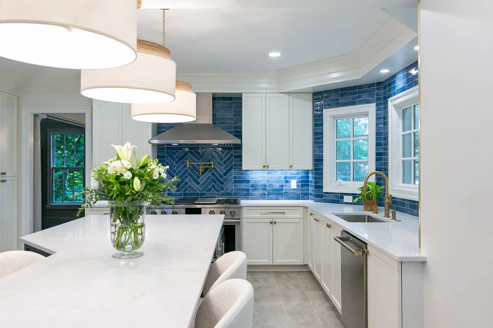 Finished Ford’s Colony kitchen featured in the VanFleet Homes renovation story