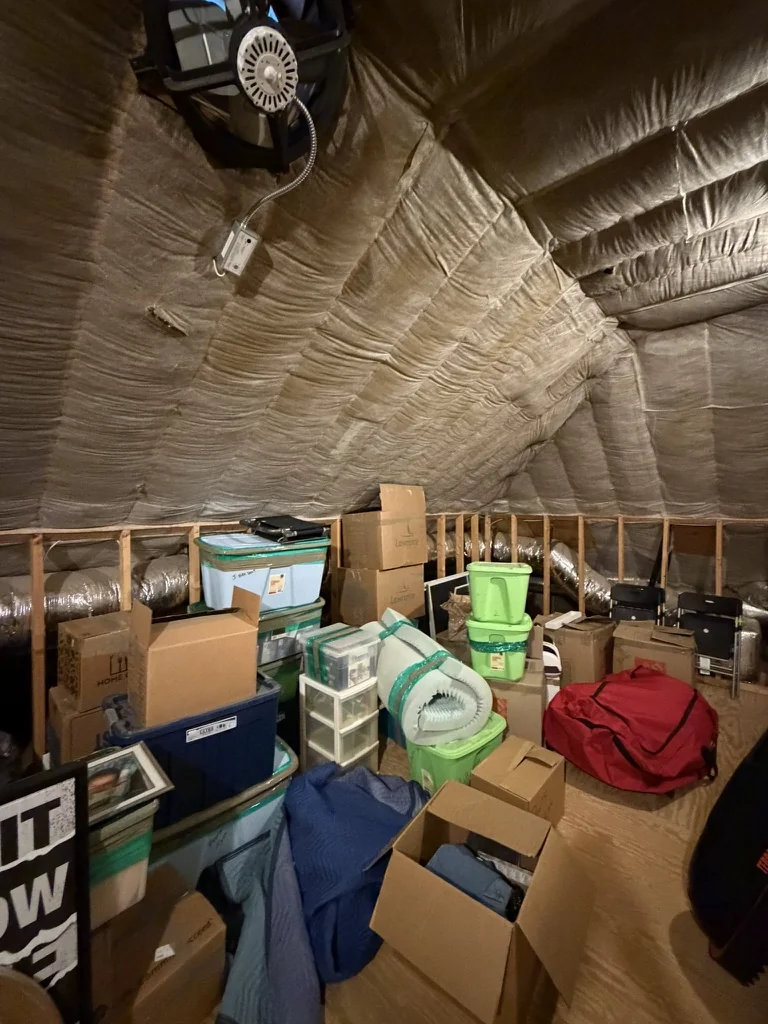 The attic gym before the Ford’s Colony renovation