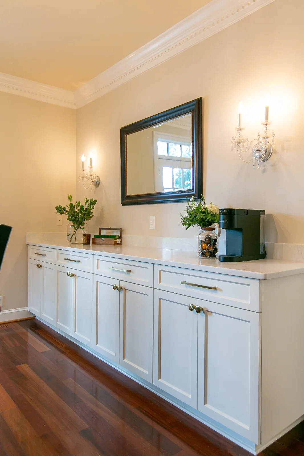 The dining room after remodeling by VanFleet Homes in Ford’s Colony