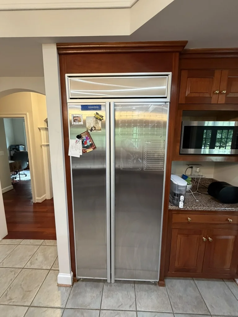 The refrigerator wall before the Ford’s Colony renovation