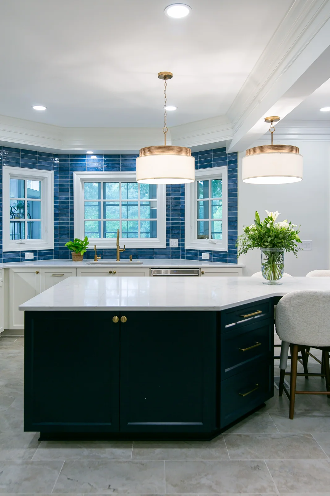 The kitchen after remodeling by VanFleet Homes in Ford’s Colony