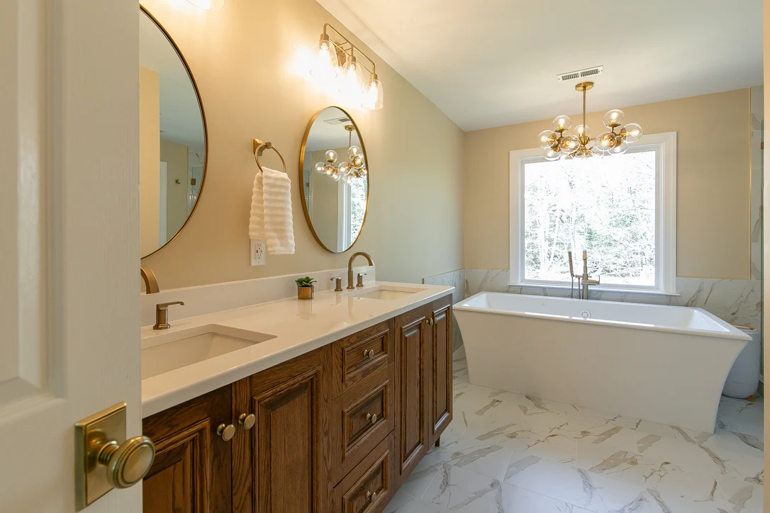 The view from the doorway after remodeling by VanFleet Homes in Windsor Forest