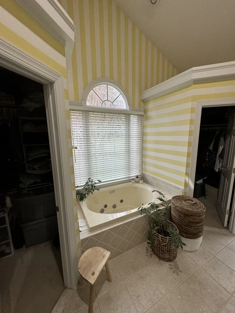 The tub & shower transformation before the Ford’s Colony renovation