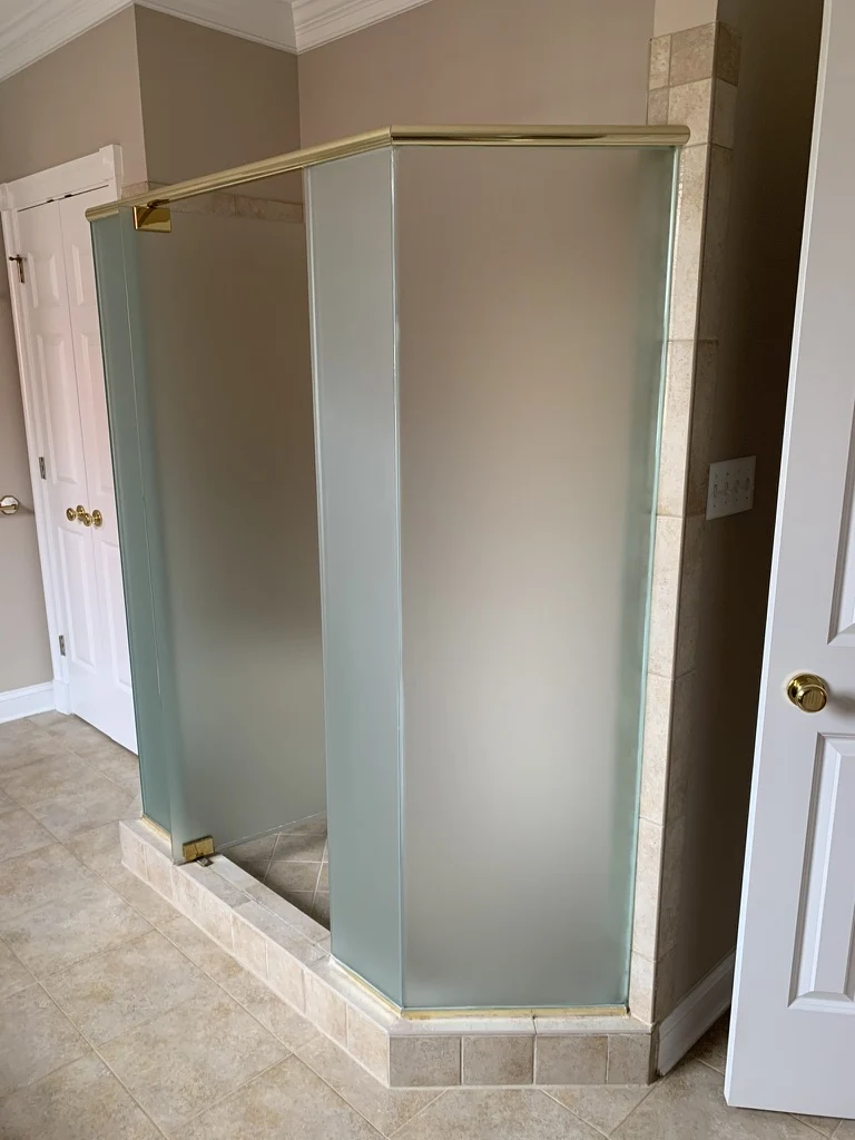 The shower refresh before the Ford’s Colony renovation