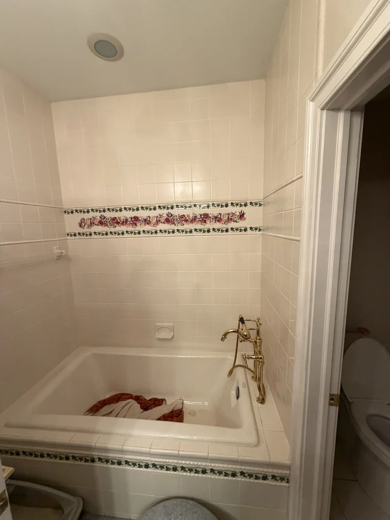 From tub to walk-in shower before the Ford’s Colony renovation