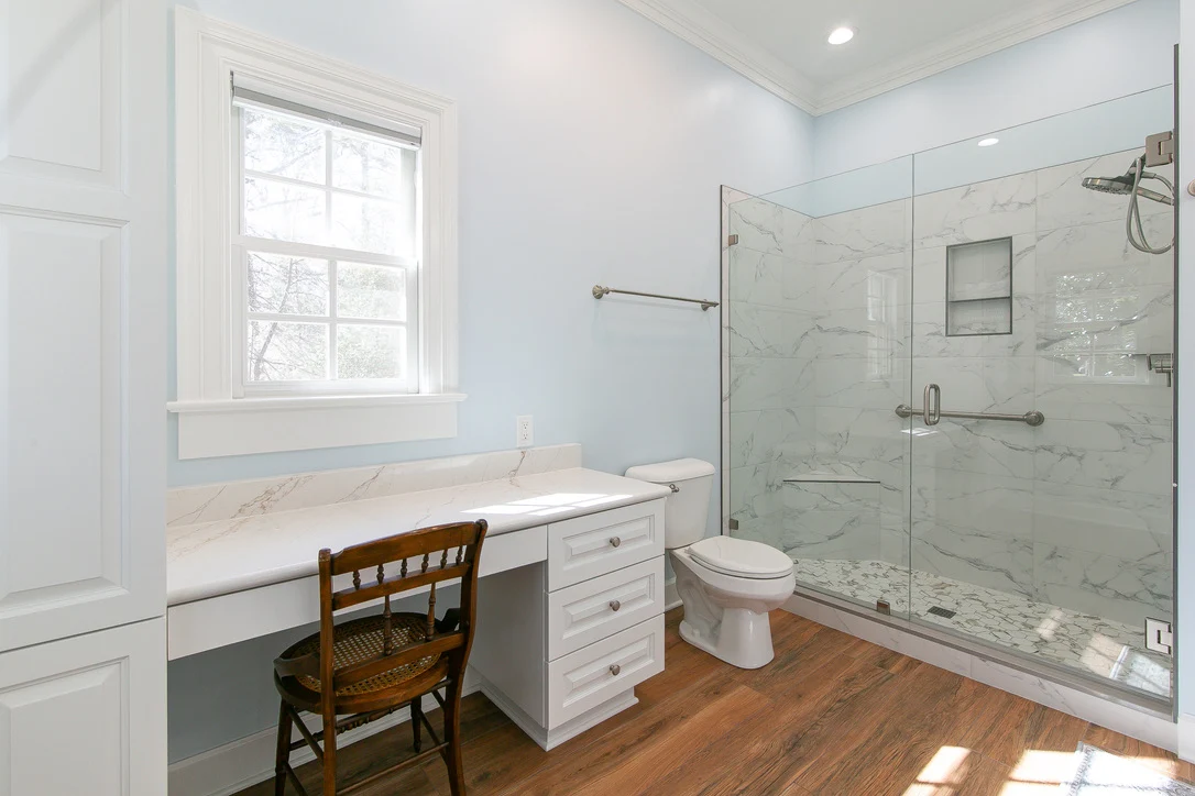 A new use for the tub area after remodeling by VanFleet Homes in The Cove